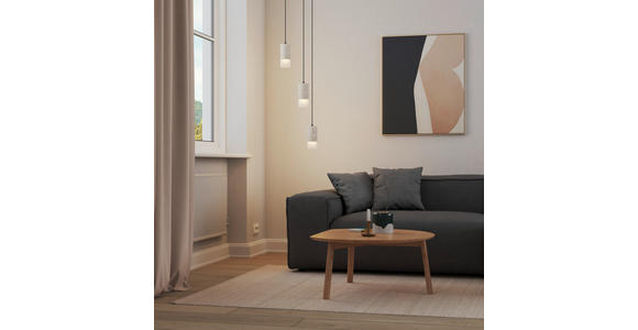 LED-HÄNGELEUCHTE Mimosa 33/150 cm   - Pinienfarben, Design, Kunststoff/Stein (33/150cm) - Dieter Knoll