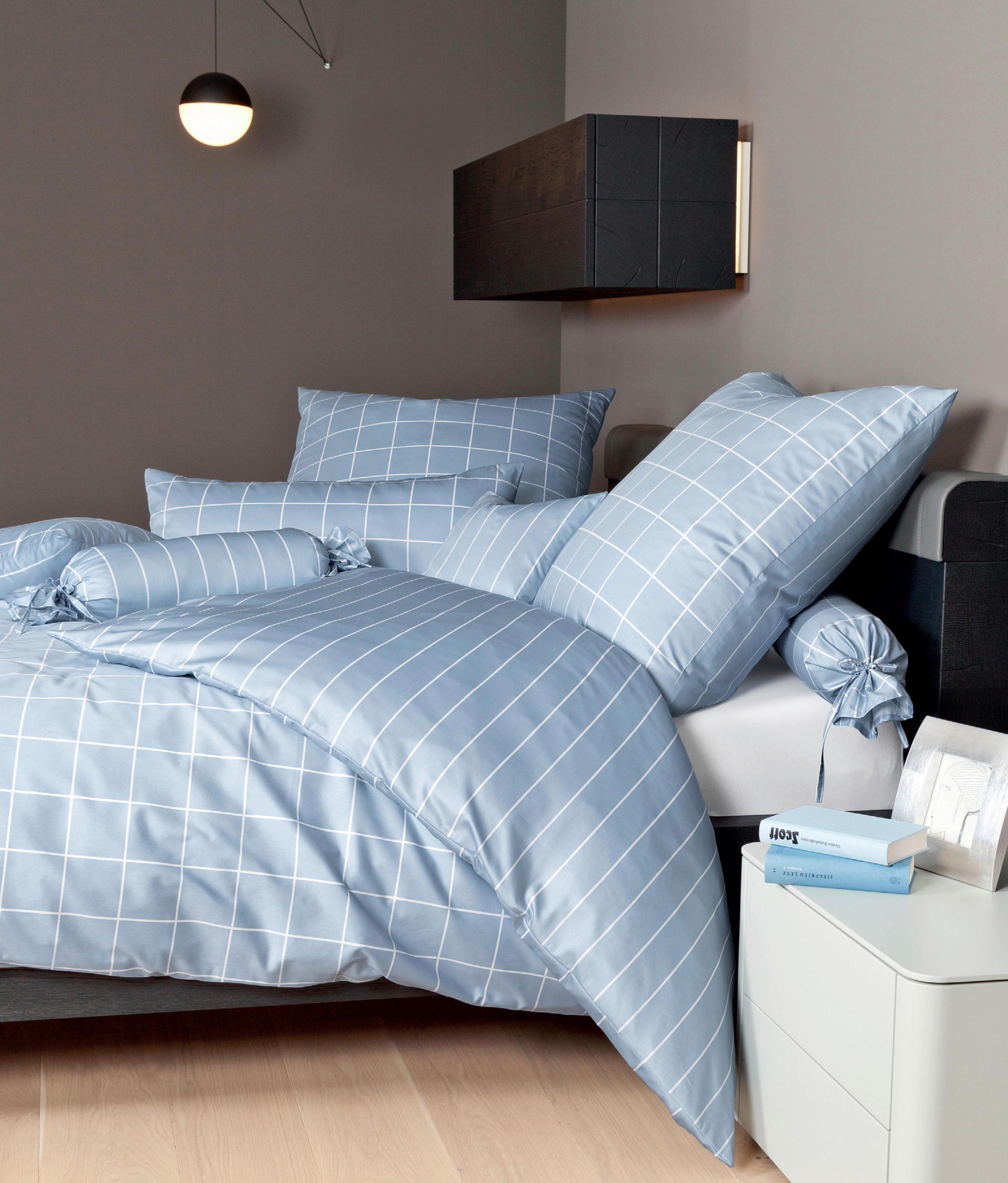 KISSENHÜLLE Giulietta 40/80 cm  - Blau/Weiß, KONVENTIONELL, Textil (40/80cm) - Janine