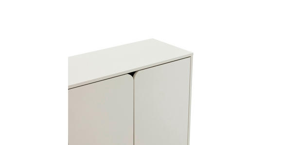 HIGHBOARD  in 80/103/35 cm  - Seidengrau, Design, Holzwerkstoff/Metall (80/103/35cm) - Xora