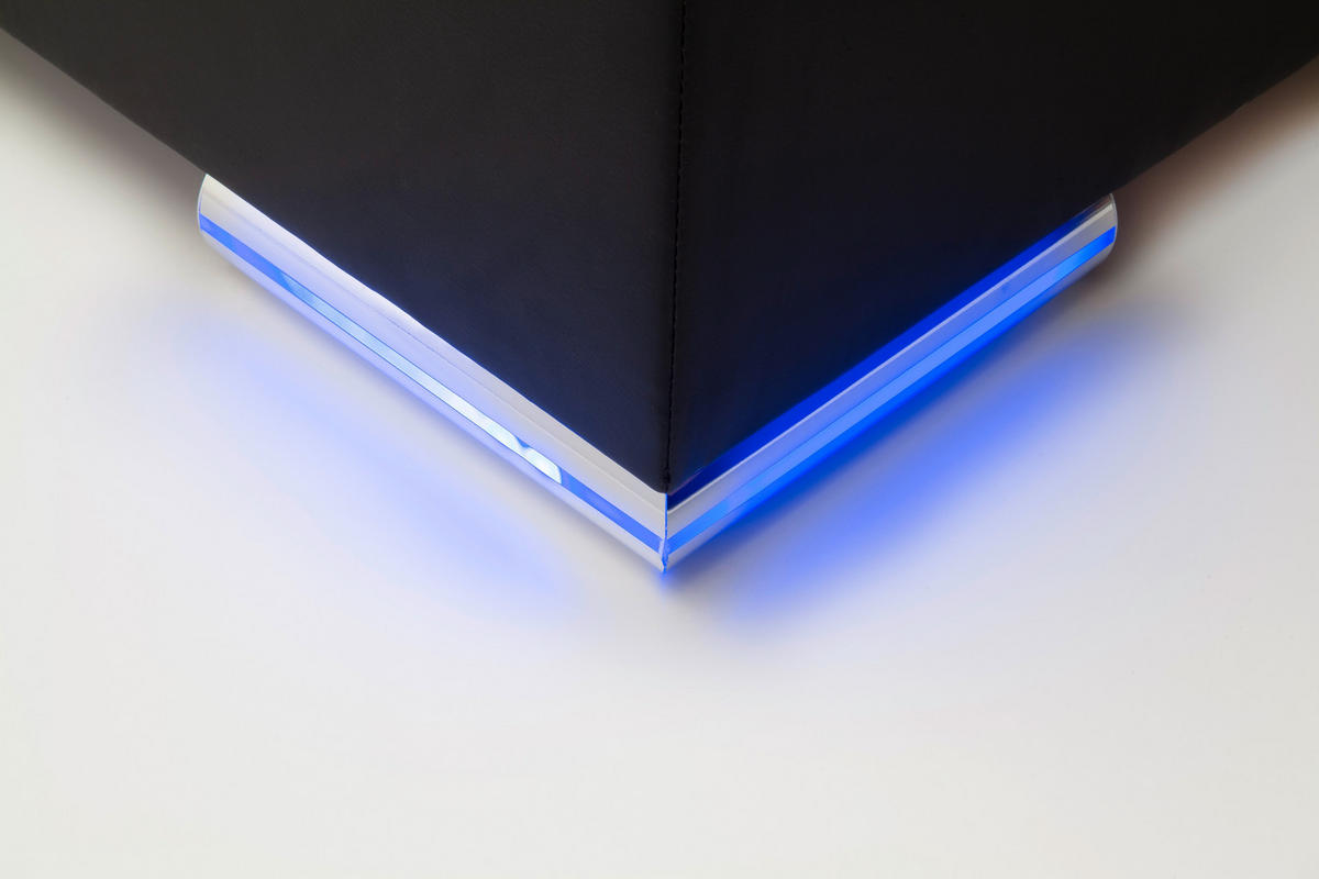 BOXSPRINGOVÁ POSTEĽ, 140/200 cm čierna - čierna/strieborná, Design, textil/plast (140/200cm) - Xora