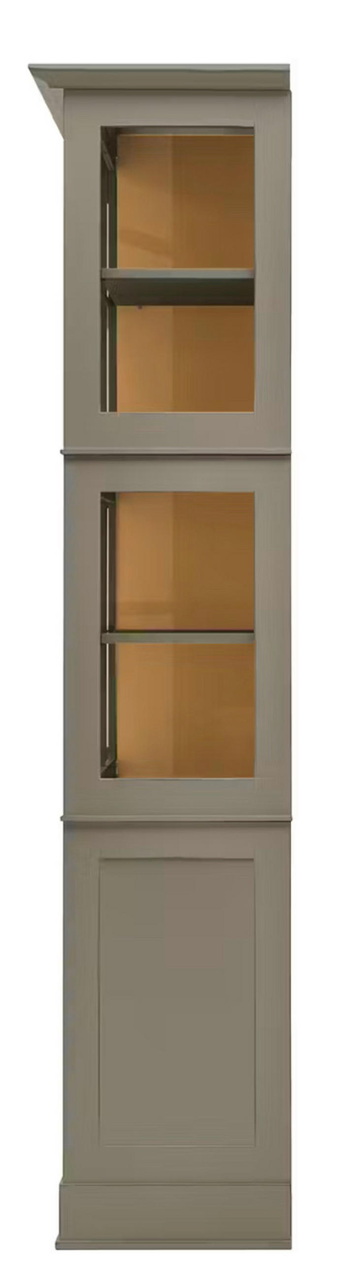 HIGHBOARD UrbanClass  in 190,5/219,5/49 cm  - Grau, LIFESTYLE, Glas/Holz (190,5/219,5/49cm) - Livetastic