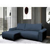 ECKSOFA Dunkelblau Struktur  - Schwarz/Dunkelblau, Design, Kunststoff/Textil (160/250cm) - MID.YOU