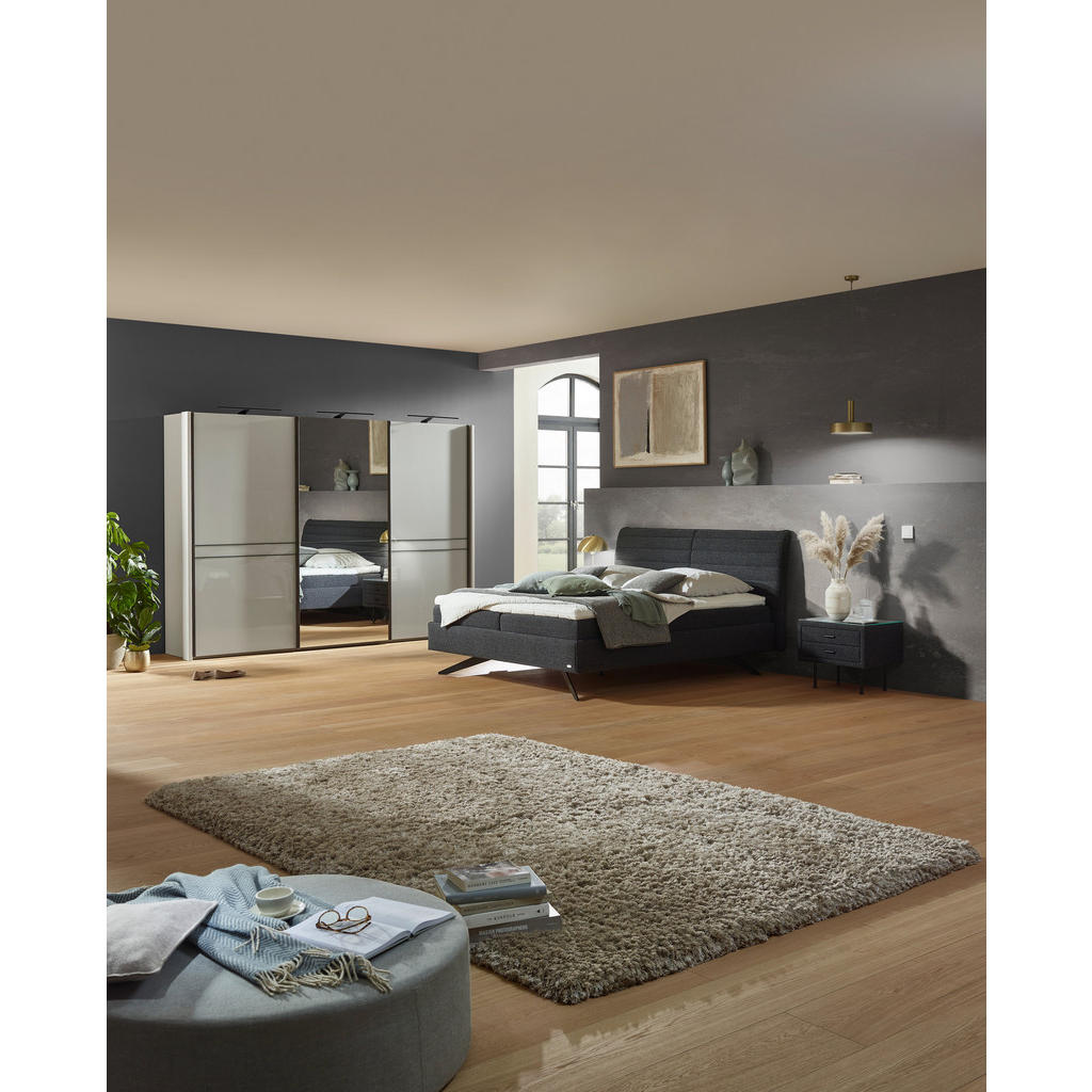 Thumbnail - Dieter Knoll Schwebetürenschrank, Weiß, Holzwerkstoff, 6 Fächer, 300x217x67 cm, Goldenes M, Made in Germany, DIN EN ISO ...