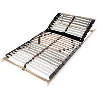 LATTENROST 80/200 cm Kopfteil, Mittelzone verstellbar, Birke, Buche  - Naturfarben/Weiß, Basics, Holz (80/200cm) - Boxxx