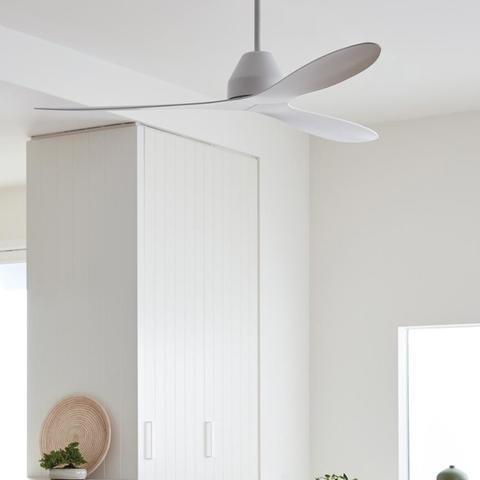 DECKENVENTILATOR  142/27 cm    - Weiss, Basics, Kunststoff (142/27cm)