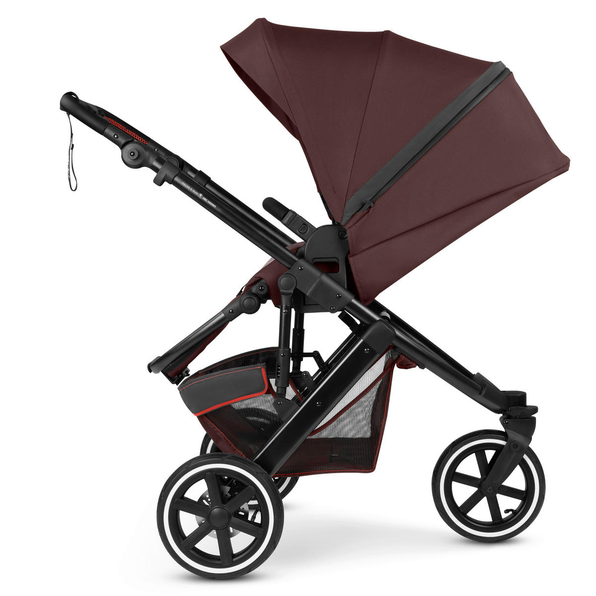 JOGGER Salsa 5 Run  - Beere/Schwarz, Basics, Textil/Metall (65/122/95cm) - ABC Design