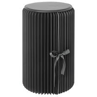 HOCKER in Kunststoff, Papier, Holzwerkstoff Schwarz  - Schwarz, Design, Papier/Holzwerkstoff (32/50cm) - Ambia Home