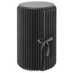 HOCKER in Kunststoff, Papier, Holzwerkstoff Schwarz  - Schwarz, Design, Papier/Holzwerkstoff (32/50cm) - Ambia Home