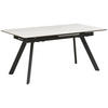 STOL ZA BLAGOVAONICU  crna, bijela  metal, keramika, drvni materijal      - bijela/crna, Lifestyle, drvni materijal/metal (160-200/76/90cm) - MID.YOU