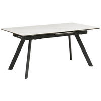 STOL ZA BLAGOVAONICU  crna, bijela  metal, keramika, drvni materijal      - bijela/crna, Lifestyle, drvni materijal/metal (160-200/76/90cm) - MID.YOU