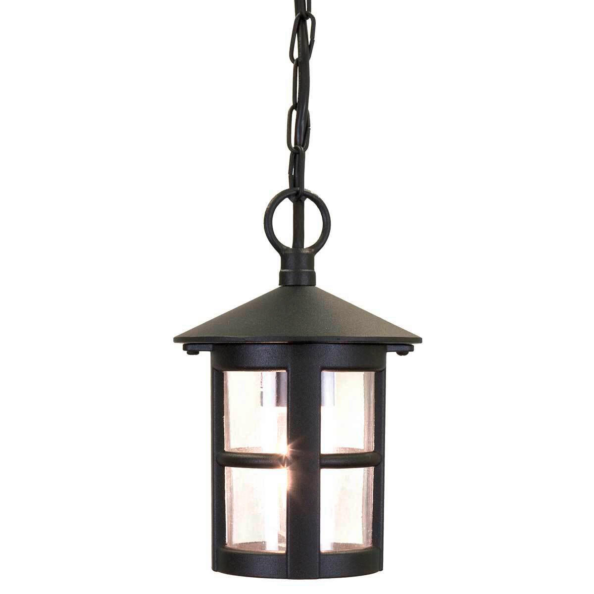 AUSSENHÄNGELEUCHTE - Schwarz, Konventionell, Glas/Metall (15/26cm) - Elstead Lighting