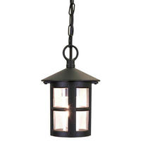 AUSSENHÄNGELEUCHTE - Schwarz, Konventionell, Glas/Metall (15/26cm) - Elstead Lighting