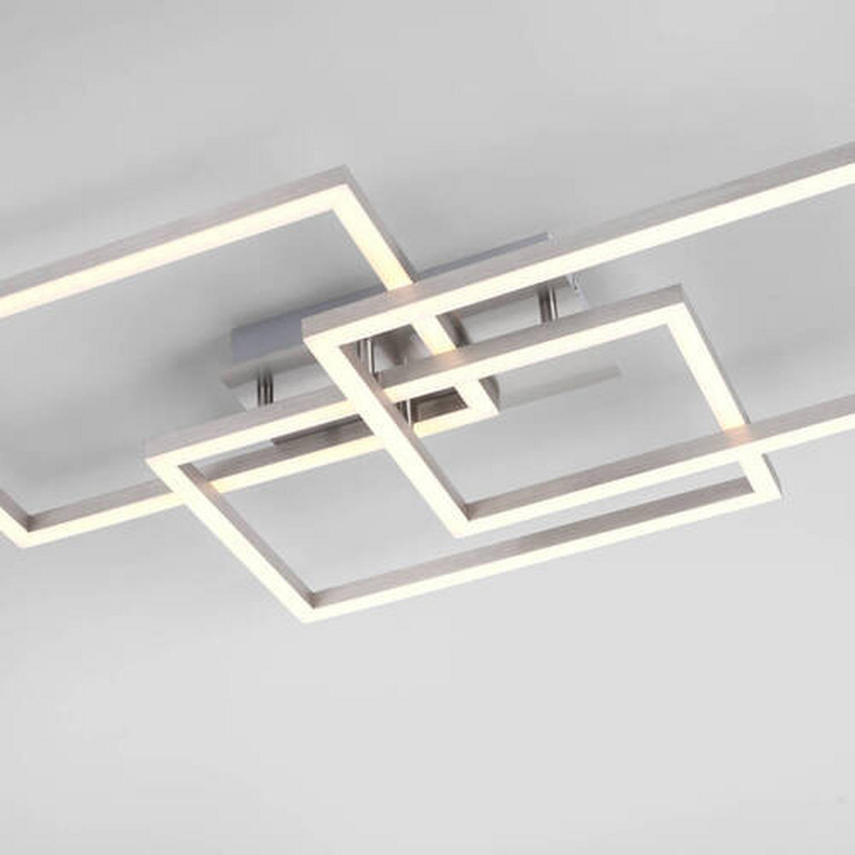 LED-DECKENLEUCHTE 82/50/10,5 cm  - Silberfarben, Design, Kunststoff/Metall (82/50/10,5cm)