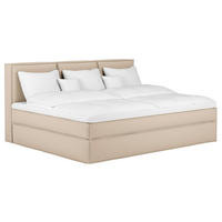 BOXSPRINGBETT 270/220 cm  in Beige  - Beige, Design, Textil (270/220cm) - home24