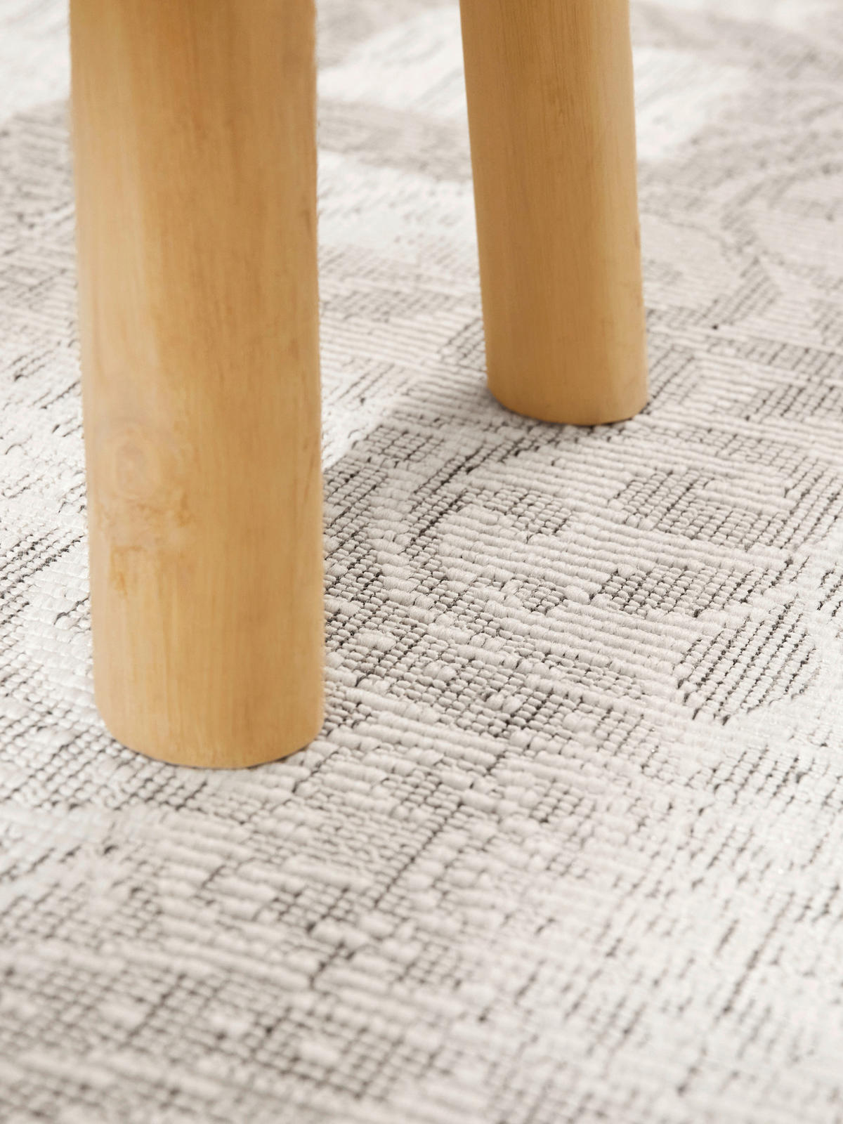 OUTDOORTEPPICH 120/170 cm Duet Grau, Weiß  - Weiß/Grau, Design, Kunststoff (120/170cm)