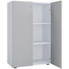 AKTENSCHRANK Grau, Weiß  - Weiß/Grau, Design, Holzwerkstoff (70/110/39cm) - MID.YOU
