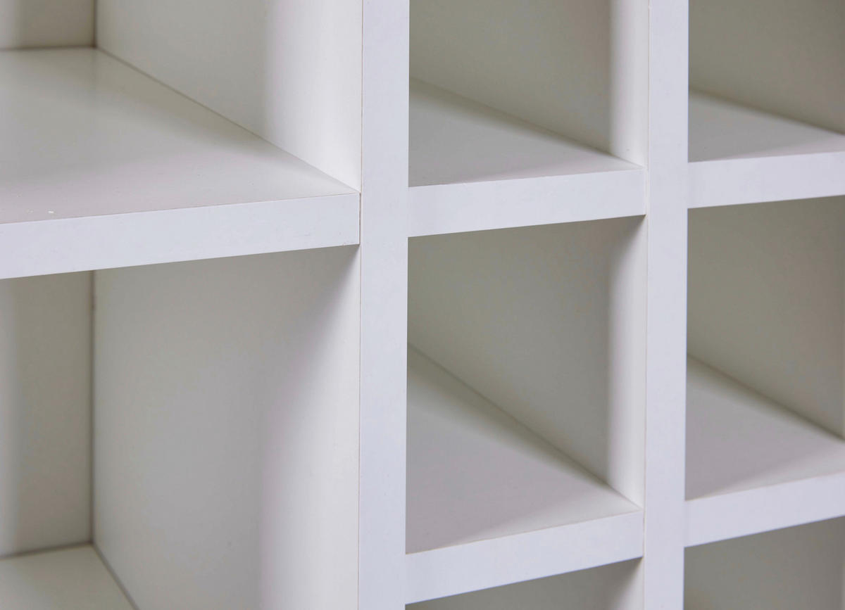 WEINSCHRANK 77/124/33 cm  - Schwarz/Weiß, Design, Holzwerkstoff/Metall (77/124/33cm) - Livetastic