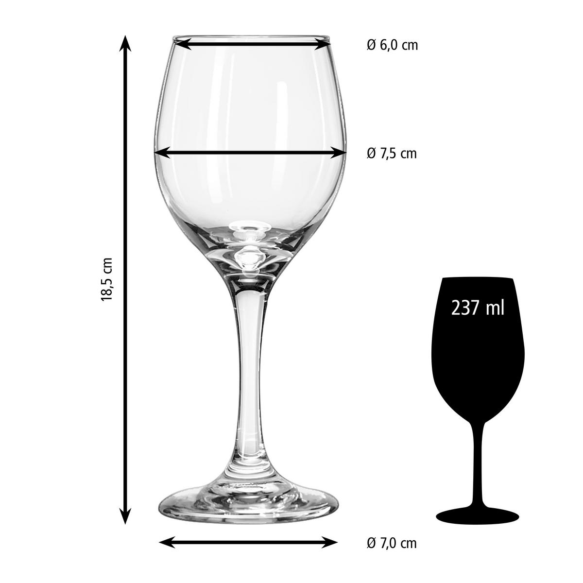 GLÄSERSET PERCEPTION  12-teilig  - Klar, Basics, Glas (7,5/18,5cm)