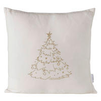 ZIERKISSEN 43/43 cm  - Goldfarben/Weiß, Basics, Textil (43/43cm) - Boltze Home
