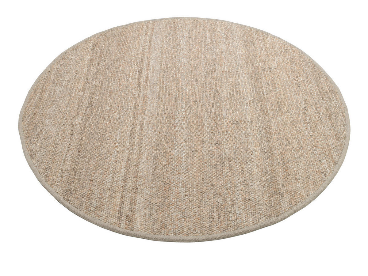 HANDWEBTEPPICH 200/200 cm Helsinki Cappuccino  - Cappuccino, Basics, Textil (200/200cm) - Linea Natura