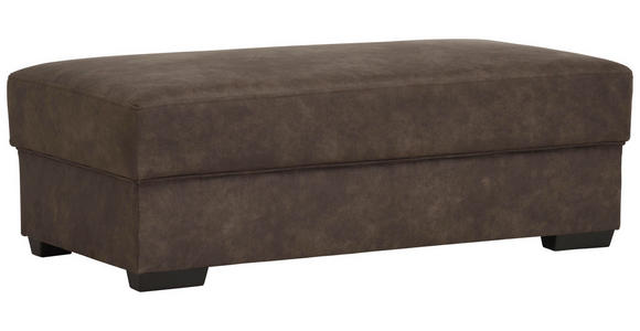 WOHNLANDSCHAFT Dunkelbraun Lederlook - Dunkelbraun, KONVENTIONELL, Kunststoff/Textil (193/251cm) - Cantus