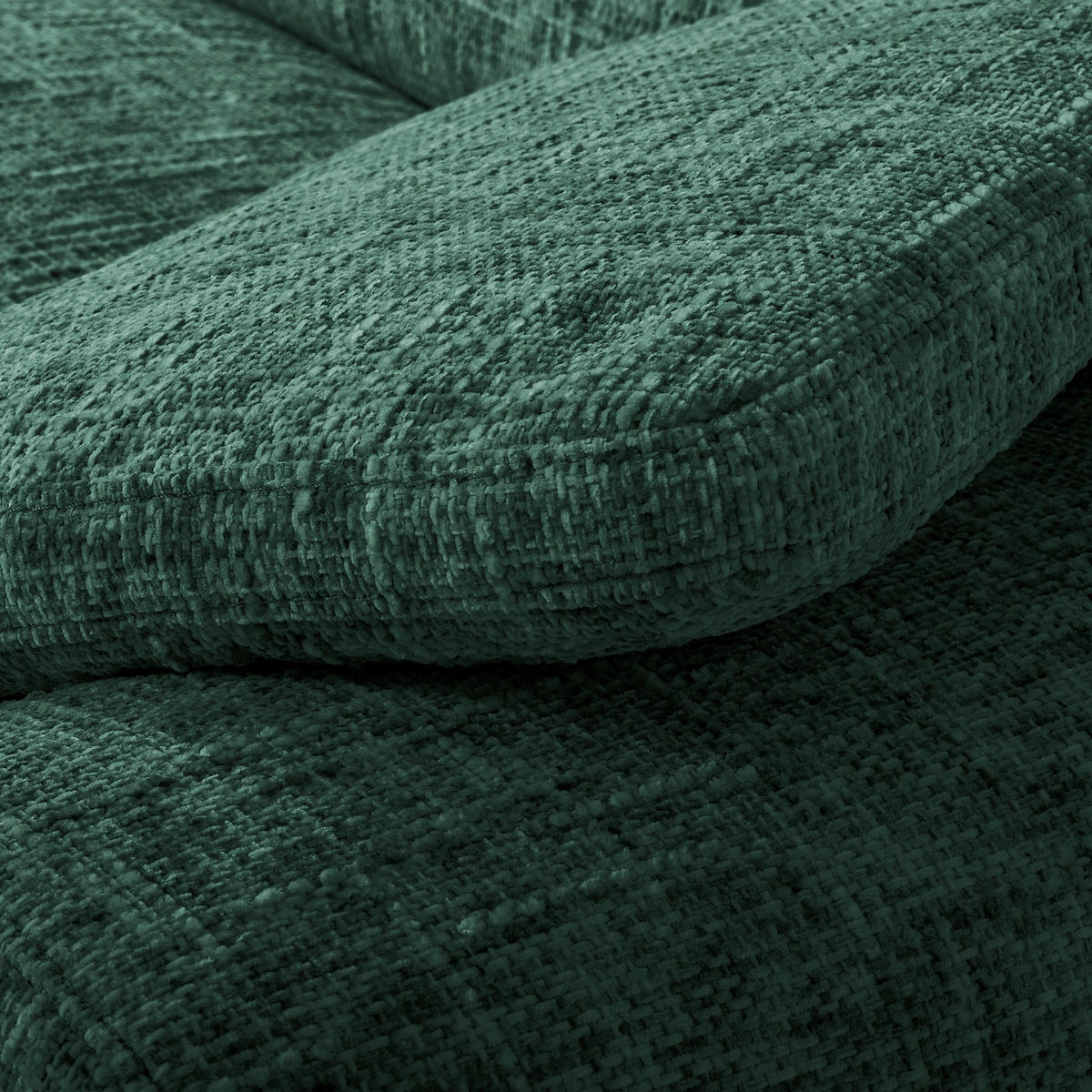 ECKSOFA  Webstoff Grün  - Chromfarben/Grün, Design, Textil/Metall (250/273cm) - Livetastic