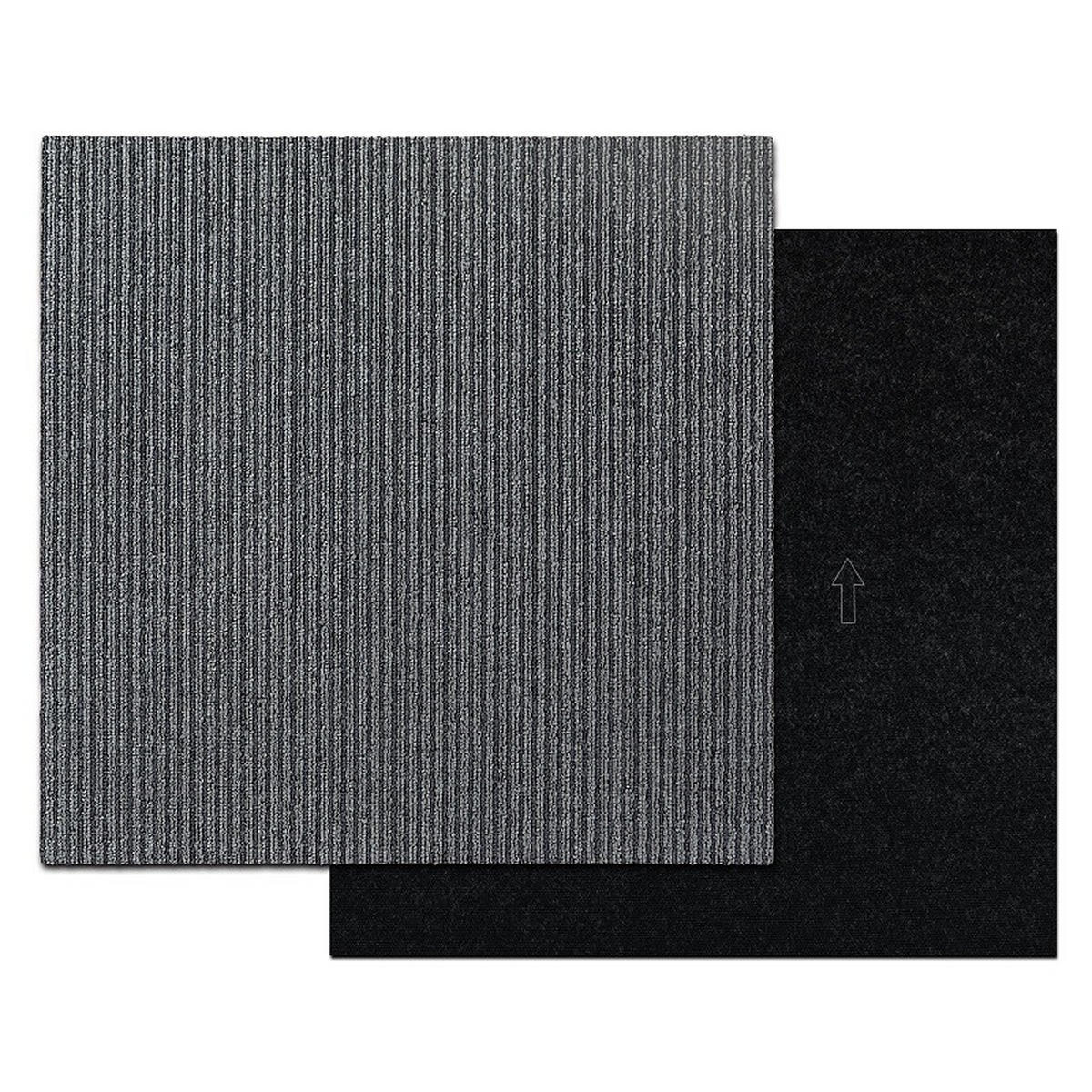 TEPPICHFLIESE - Grau, Basics, Kunststoff/Textil (50/50cm) - Esposa