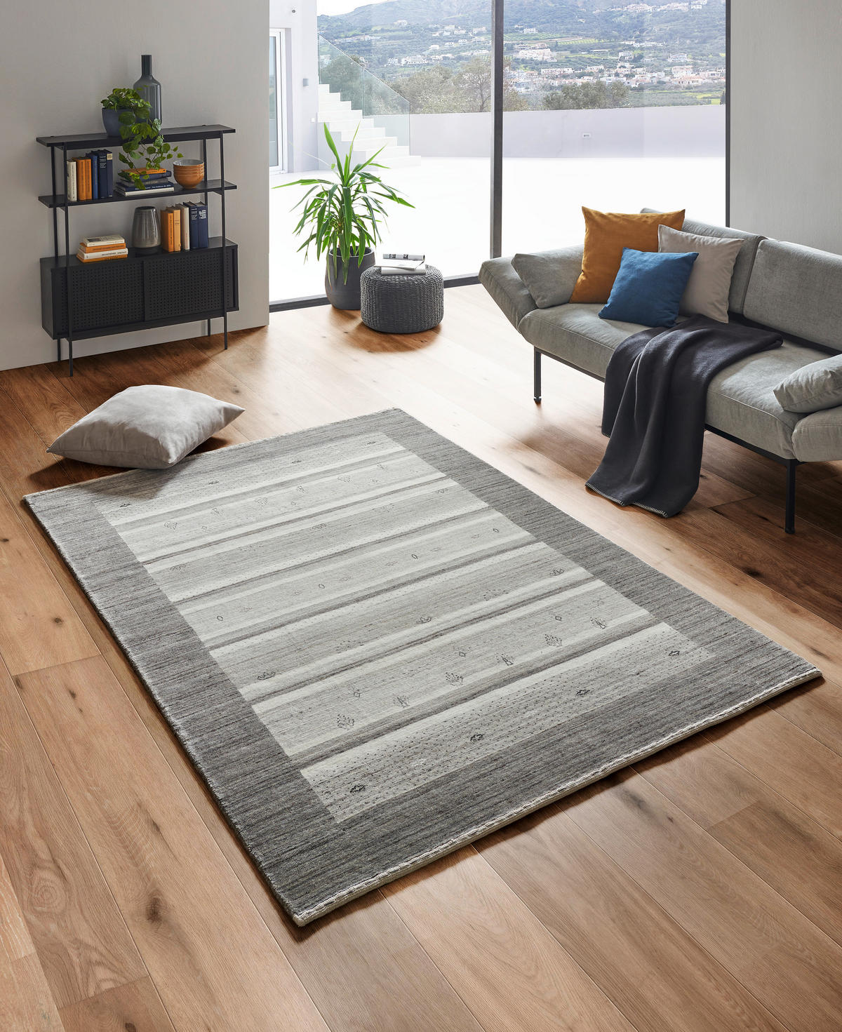 ORIENTTEPPICH 90/160 cm Savannah  - Hellgrau/Grau, Lifestyle, Textil (90/160cm) - Cazaris