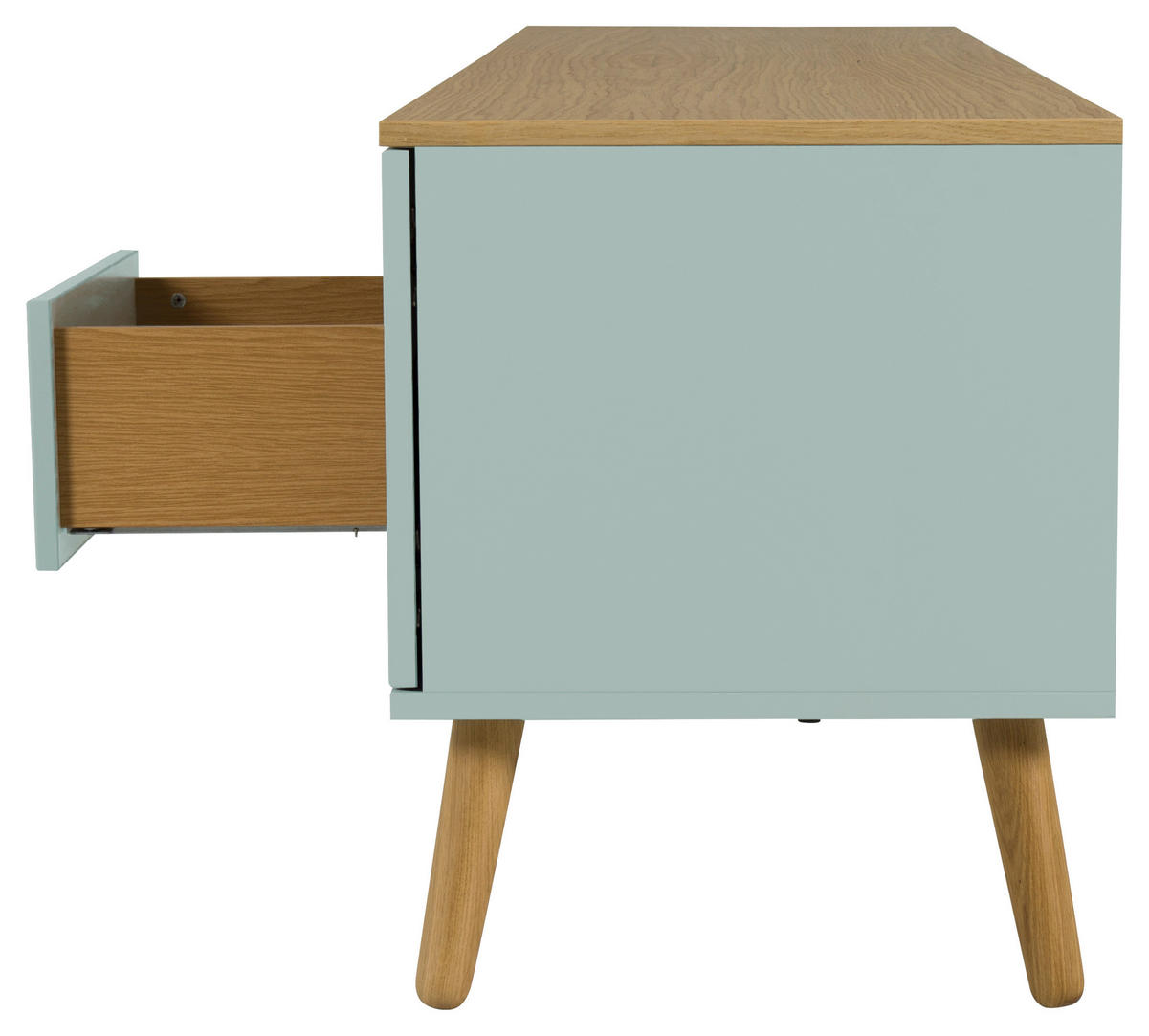 TV-ELEMENT - Eichefarben/Mintgrün, Design, Holz/Holzwerkstoff (192/54/43cm)