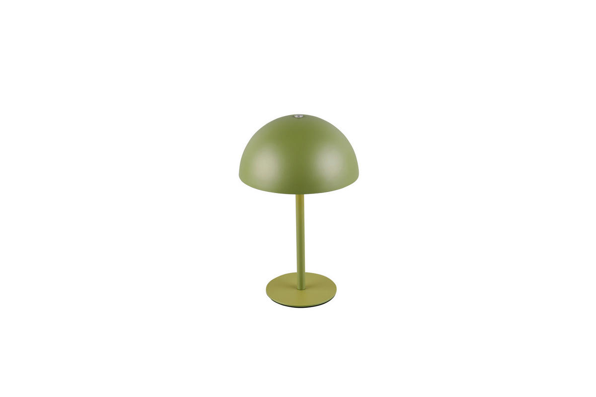 AKKU-TISCHLEUCHTE - Grün, Trend, Metall (13/21cm)