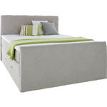 BOXSPRINGBETT 160/200 cm  in Grau  - Schwarz/Grau, Trend, Kunststoff/Textil (160/200cm) - Xora