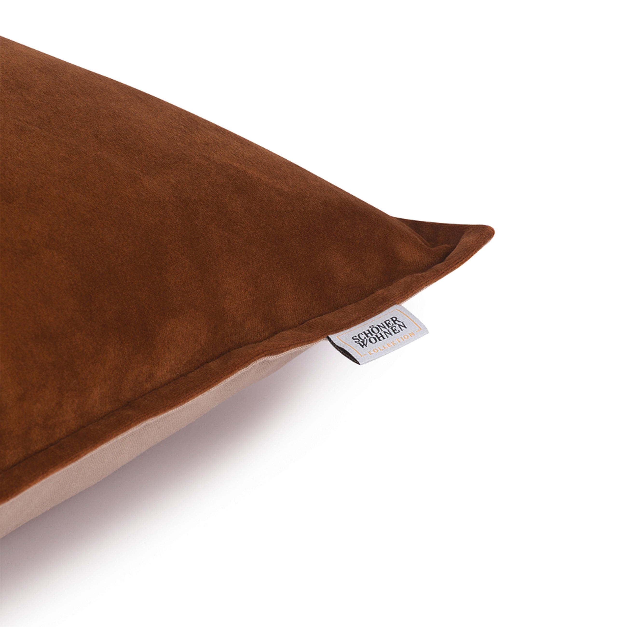 KISSENHÜLLE SW-DOLCE 45/45 cm  - Bronzefarben, Basics, Textil (45/45cm) - Schöner Wohnen