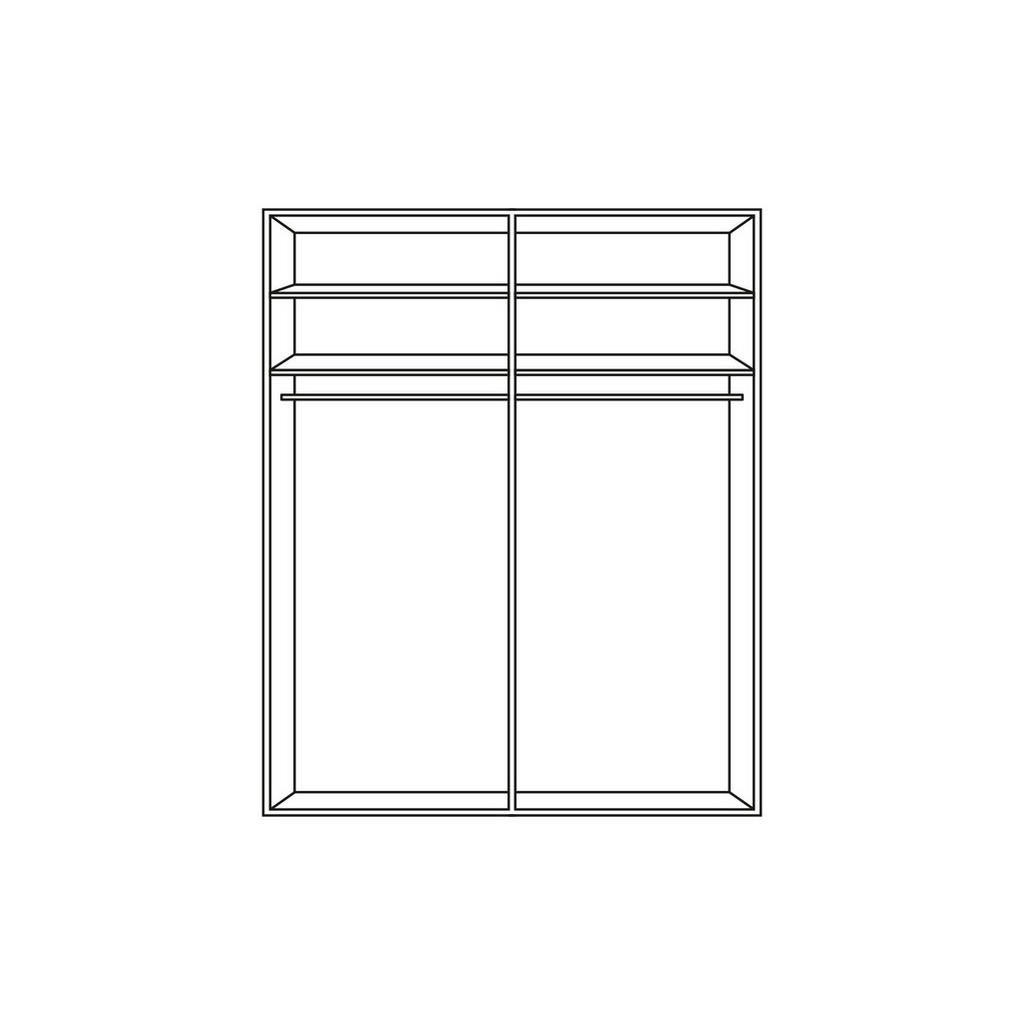 Thumbnail - Novel Schwebetürenschrank, Weiß, Holzwerkstoff, 4 Fächer, 181x223x68 cm, Blauer Engel, BQ - Bündnis für Qualität, Made i...