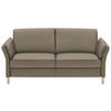 2,5-SITZER in Echtleder Greige  - Greige/Alufarben, Design, Leder/Metall (164/82/99cm) - Dieter Knoll