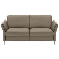 2,5-SITZER in Leder Greige  - Greige/Alufarben, Design, Leder/Metall (164/82/99cm) - Dieter Knoll