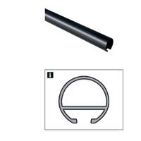 VODILO ZA PROSOJNE ZAVESE      črna  - črna, Basics, kovina - Gardinia
