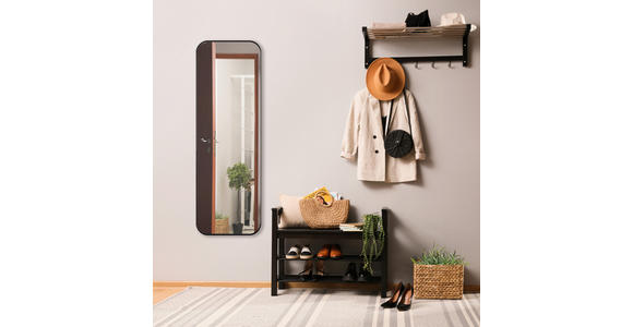 WANDSPIEGEL 50/150/2,8 cm  - Schwarz, Trend, Glas/Metall (50/150/2,8cm) - Boxxx