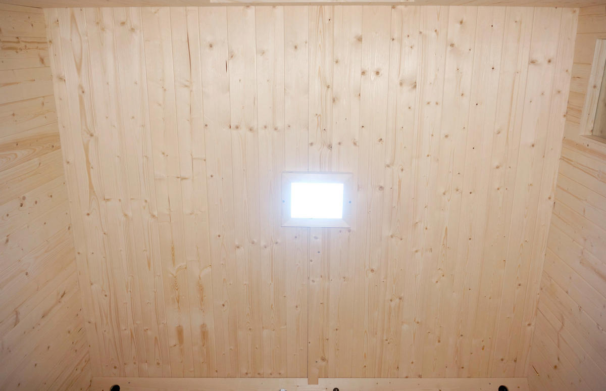 INFRAROTKABINE für 4-6 Personen Lahti  - Fichtefarben, KONVENTIONELL, Holz (198/181,5/202,2cm) - Sanotechnik