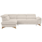 ECKSOFA MERCURY Creme Bouclé  - Eichefarben/Creme, MODERN, Holz/Textil (212/287cm) - Valnatura