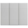 SCHWEBETÜRENSCHRANK 301/223/68 cm 3-türig Grau  - Grau, KONVENTIONELL, Holzwerkstoff/Metall (301/223/68cm) - Novel