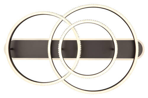 Thumbnail - Globo Led-Deckenleuchte, Klar, Opal, Titan, Metall, Kunststoff, 50x21.5x80 cm, 3-fach schaltbar, Farben fixierbar, Farbt...