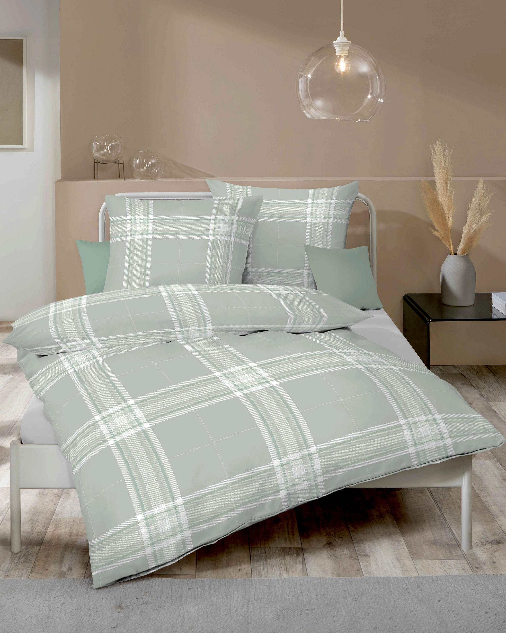 BETTWÄSCHE Pure Flanell 140/200 cm  - Grün, Design, Textil (140/200cm) - Kaeppel