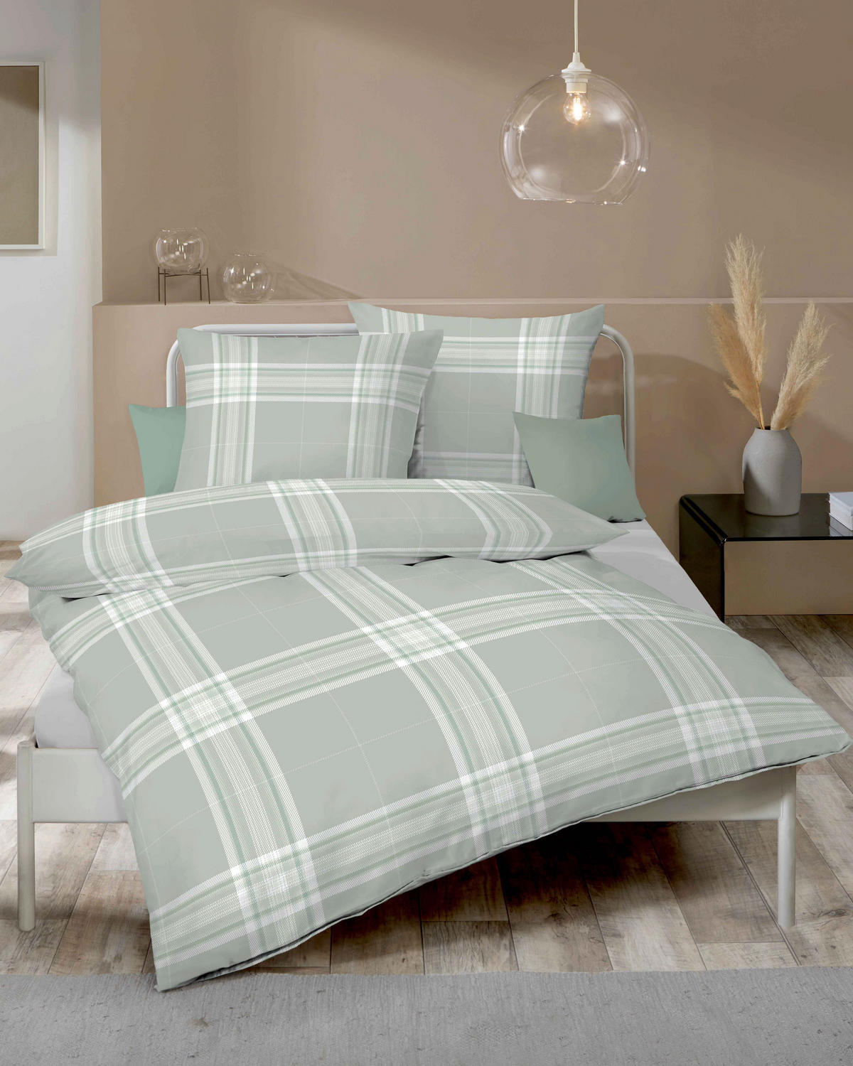 BETTWÄSCHE Pure Flanell 140/200 cm  - Grün, Design, Textil (140/200cm) - Kaeppel