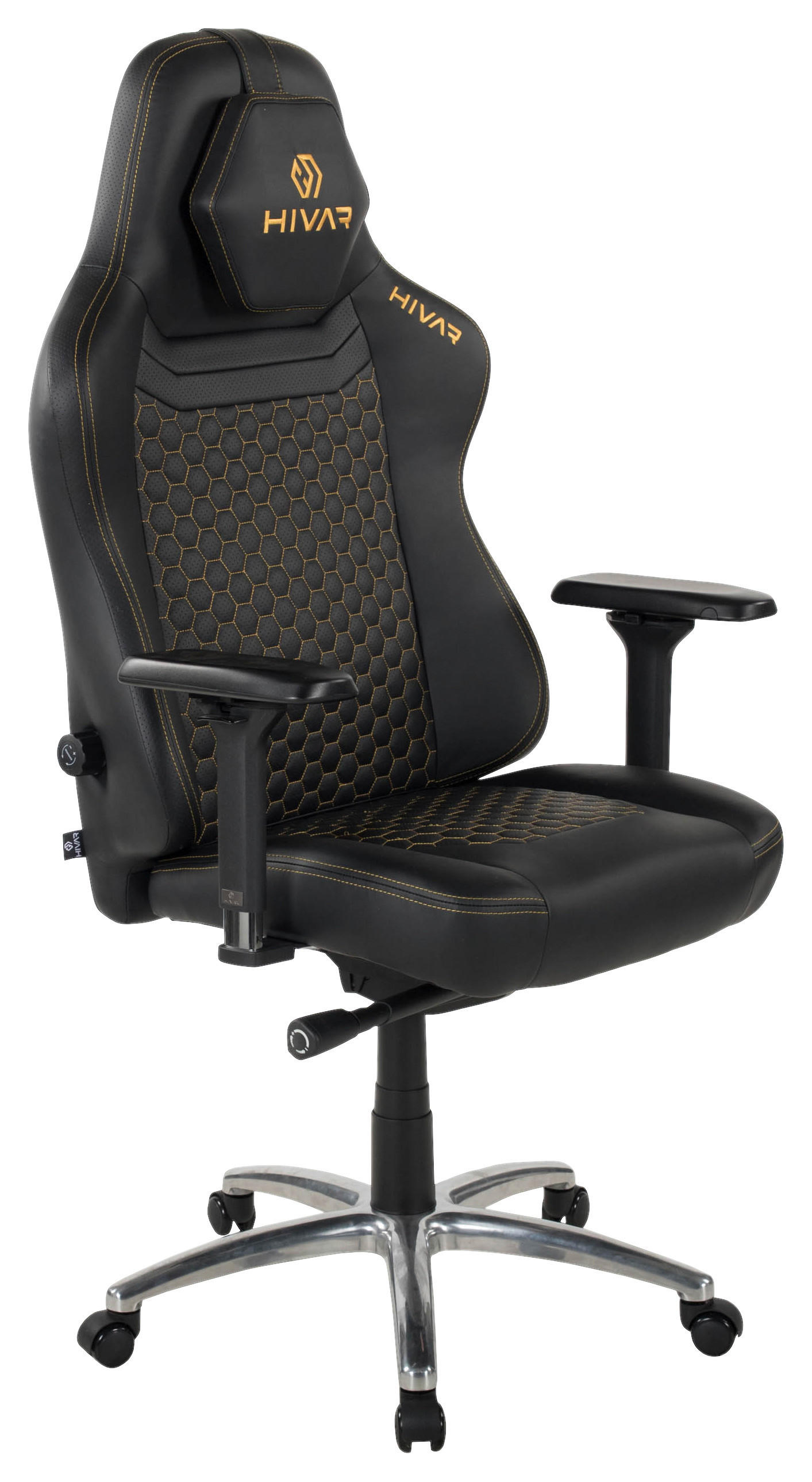 ORBICAL XL Solaris Silver Schwarz, Gelb, Silberfarben Metall, Leder   - Gelb/Silberfarben, LIFESTYLE, Leder/Metall (81/147/72cm) - HIVAR