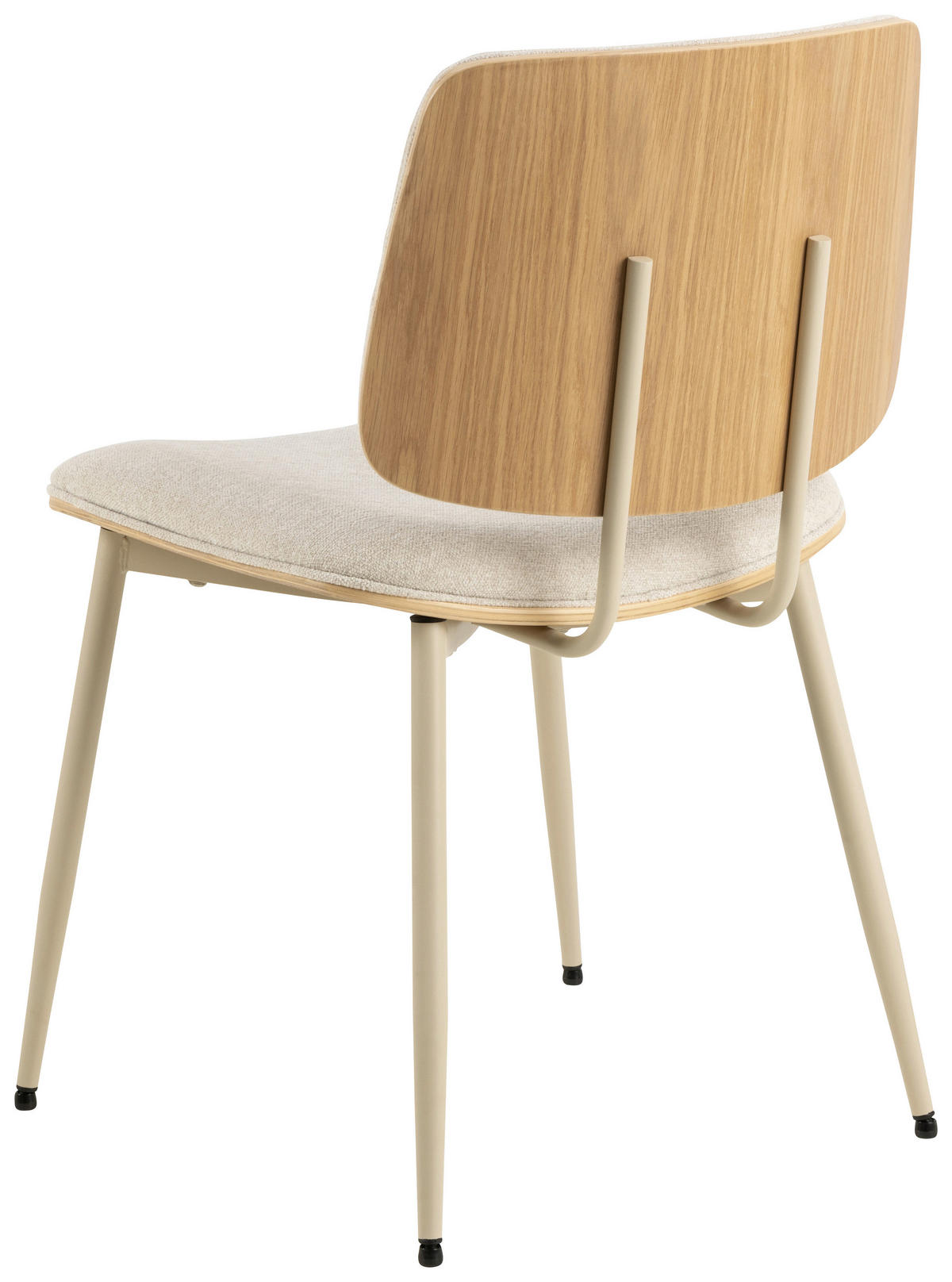 STOL stål struktur  - beige/naturfärgad, Trend, metall/trämaterial (51,5/82,5/53cm) - MID.YOU