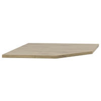 ECKVERBINDUNGSPLATTE    - Eichefarben, KONVENTIONELL, Holzwerkstoff (80/2,8/80cm) - Voleo
