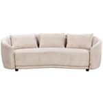 3-SITZER-SOFA Struktur Naturfarben  - Schwarz/Naturfarben, Design, Kunststoff/Textil (217/72/95cm) - Carryhome