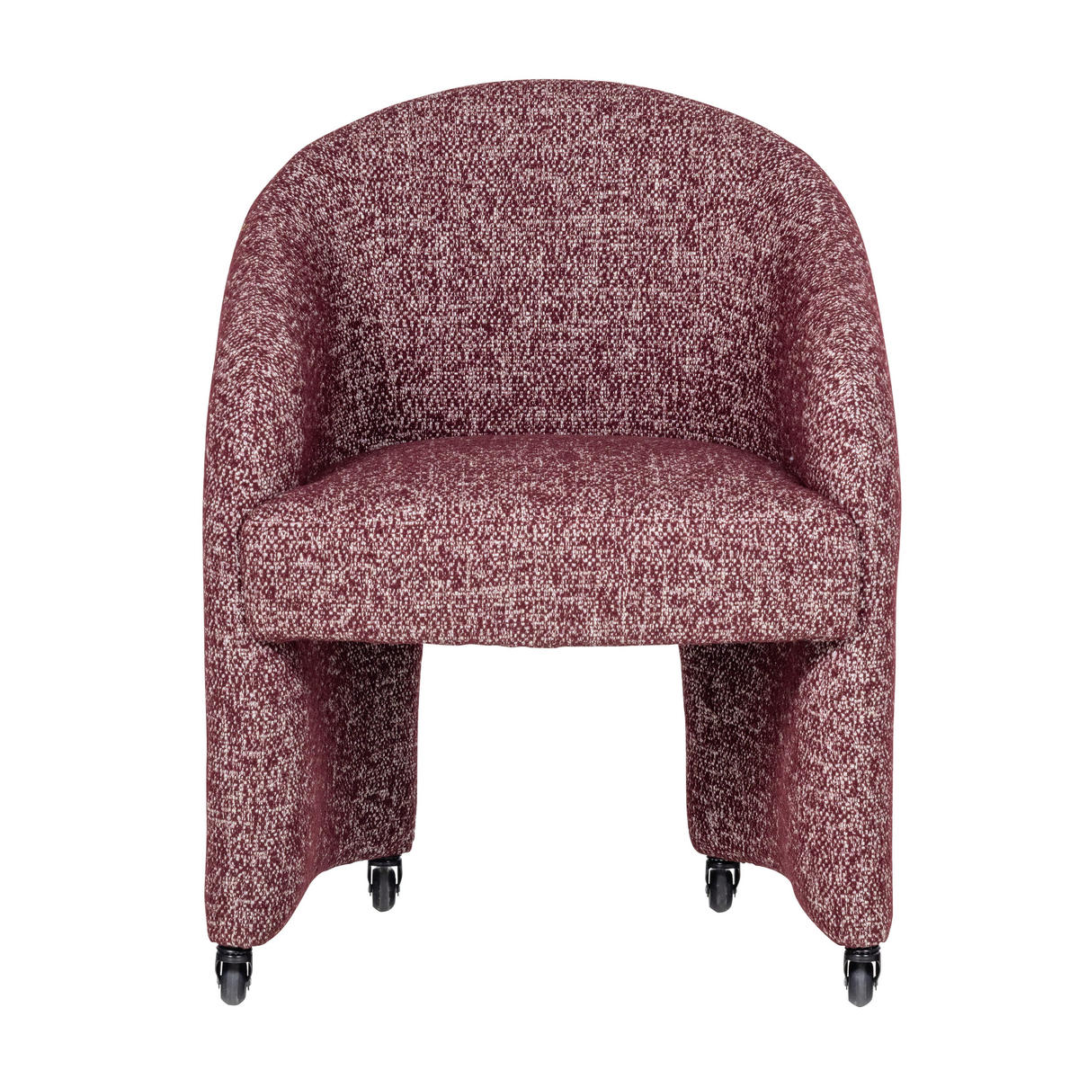 ARMLEHNSTUHL   Webstoff  Bordeaux  - Bordeaux, MODERN, Kunststoff/Textil (64/83/64cm) - Livetastic