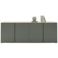 SIDEBOARD  in 240,1/89/43 cm  - Eichefarben/Schwarz, Design, Holzwerkstoff/Kunststoff (240,1/89/43cm) - Voleo