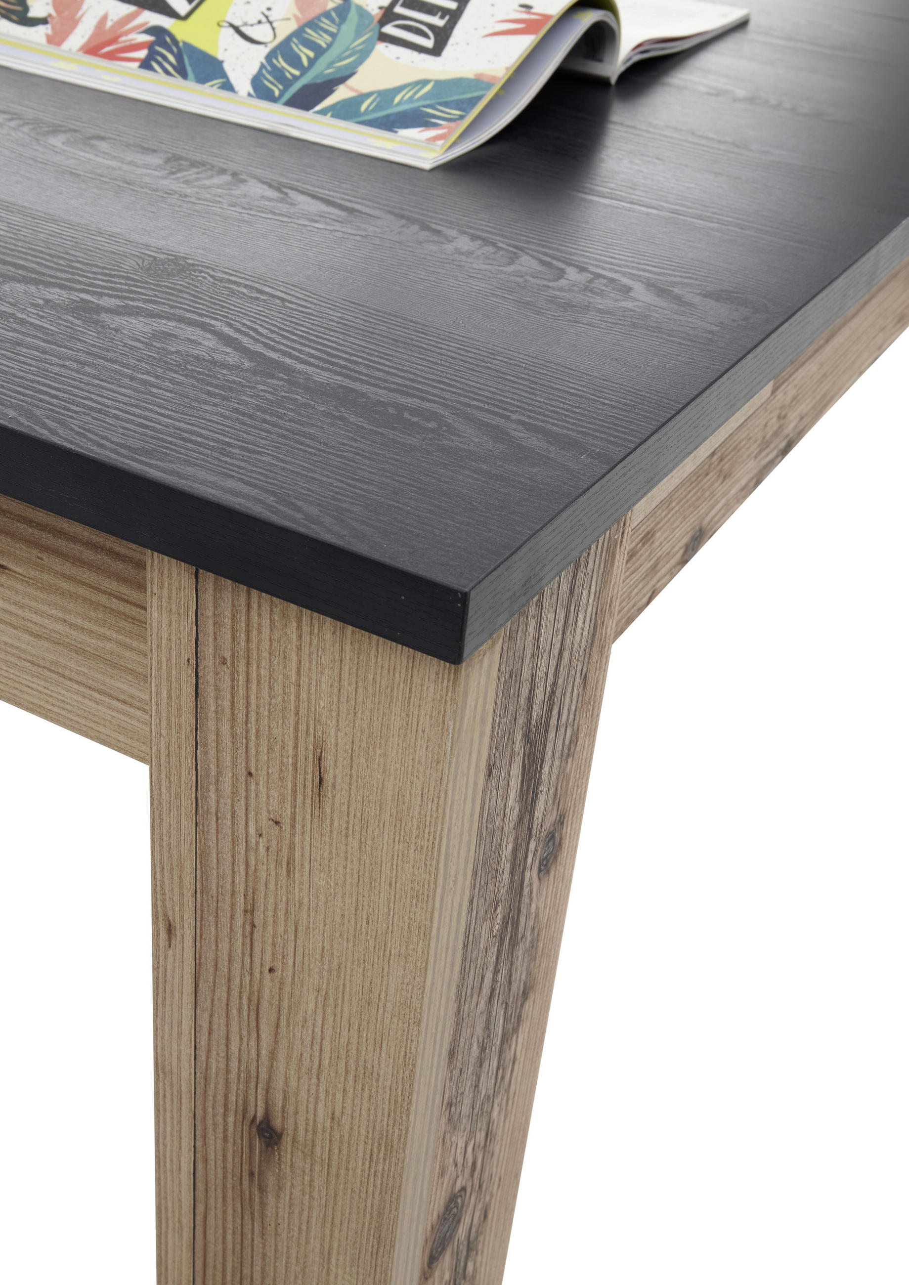 ESSTISCH in Holzwerkstoff 180/90/76 cm  - Anthrazit/Naturfarben, Basics, Holzwerkstoff (180/90/76cm) - MID.YOU